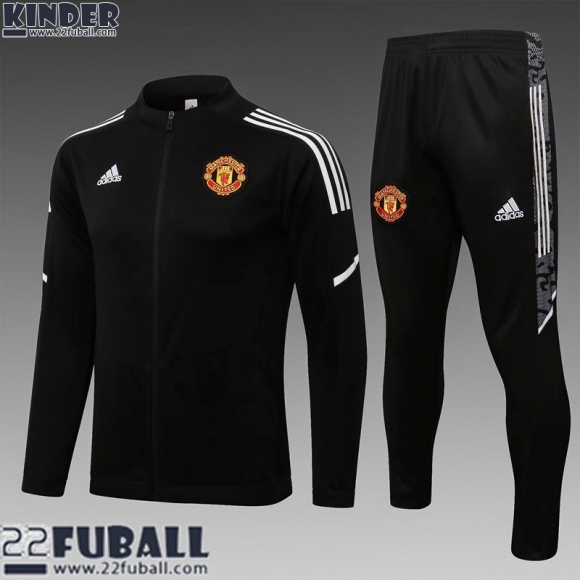 Sweatjacke Manchester United Schwarz Kinder 21 22 TK173