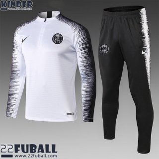 Trainingsanzug PSG Paris Weiß Kinder 21 22 TK179