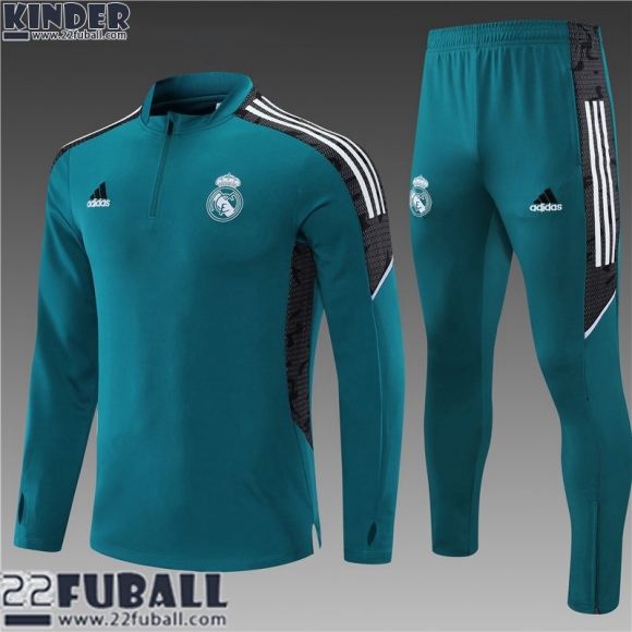 Trainingsanzug Real Madrid Grün Kinder 21 22 TK194