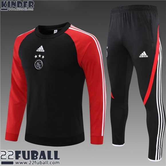 Trainingsanzug Ajax Schwarz Kinder 21 22 TK198