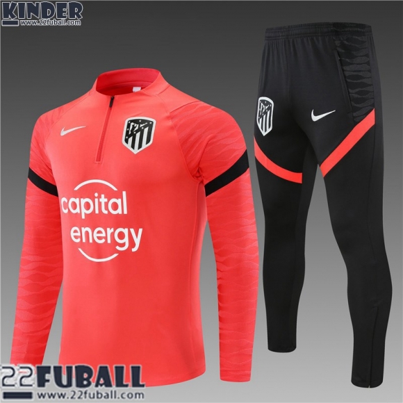 Trainingsanzug Olympique Lyon rot Kinder 21 22 TK199