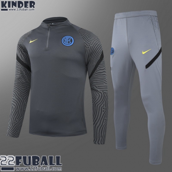 Trainingsanzug Inter Mailand Grau Kinder 21 22 TK200