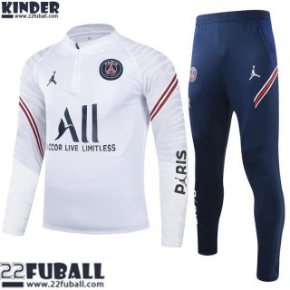 Trainingsanzug Jordan Weiß Kinder 21 22 TK201