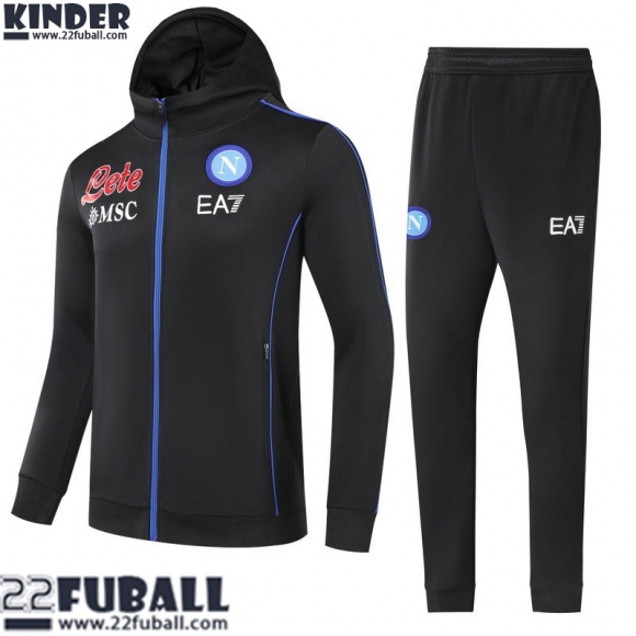 Sweatjacke Napoli Schwarz Kinder 21 22 TK203