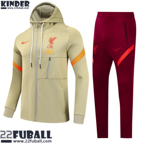 Sweatjacke Liverpool Gelb Kinder 21 22 TK210