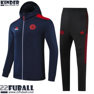 Sweatjacke Bayern Munchen Blau Kinder 21 22 TK215