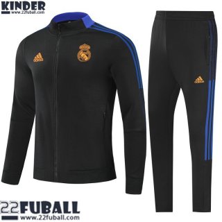 Sweatjacke Real Madrid Schwarz Kinder 21 22 TK222