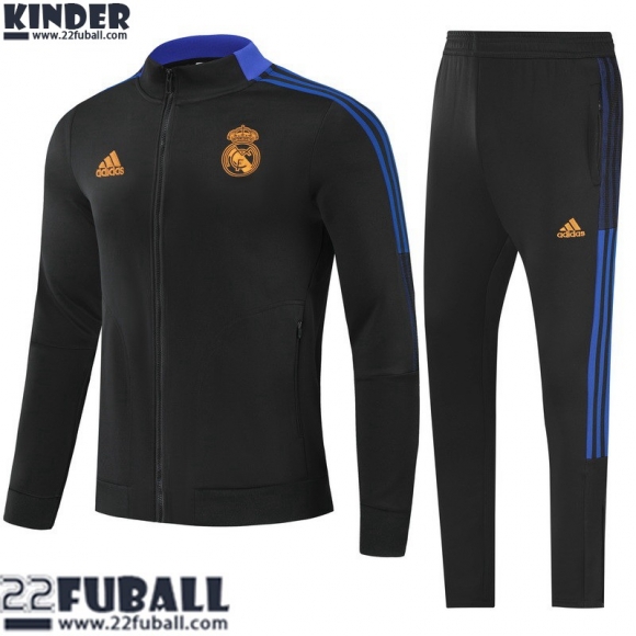 Sweatjacke Real Madrid Schwarz Kinder 21 22 TK222