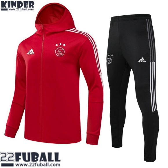 Sweatjacke Ajax rot Kinder 21 22 TK225