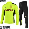 Trainingsanzug Borussia Dortmund Leuchtendes Grün Kinder 21 22 TK90