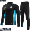 Trainingsanzug Olympique Marseille Schwarz Kinder 21 22 TK96