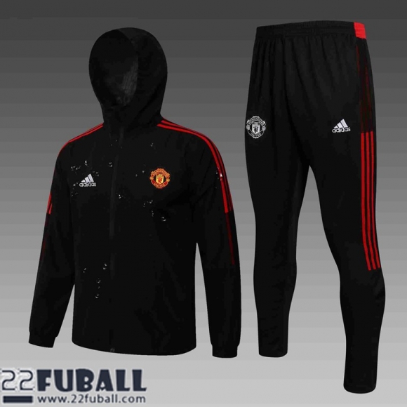 Windjacke Manchester United Schwarz Herren 21 22 WK34