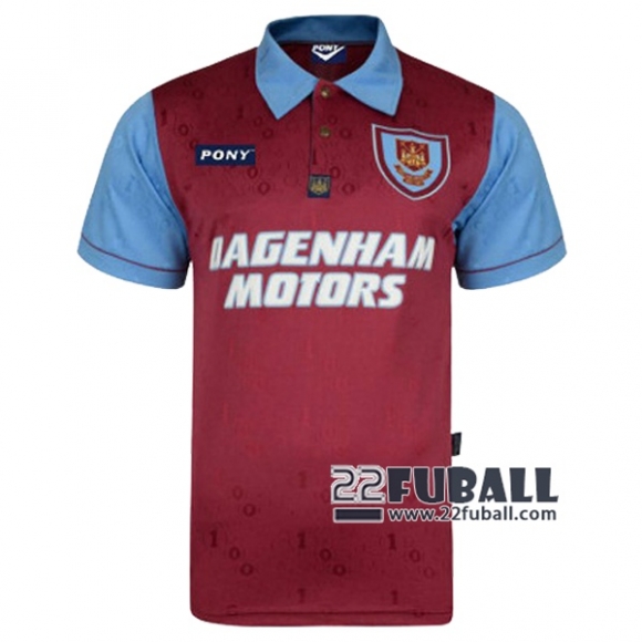 22Fuball: West Ham United Retro Heimtrikot Herren 1995-1997