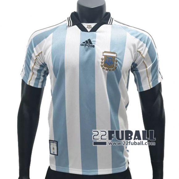 22Fuball: Argentinien Retro Heimtrikot Herren 1998