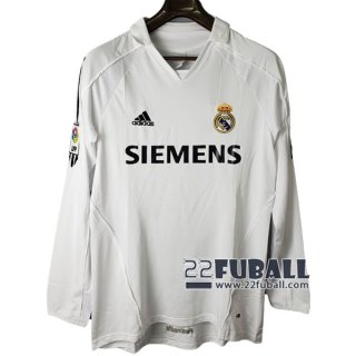 22Fuball: Real Madrid Retro Langarm Heimtrikot Herren 2005-2006