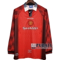 22Fuball: Manchester United Retro Langarm Heimtrikot Herren 1996
