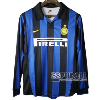 22Fuball: Inter Mailand Retro Langarm Heimtrikot Herren 1997-1998