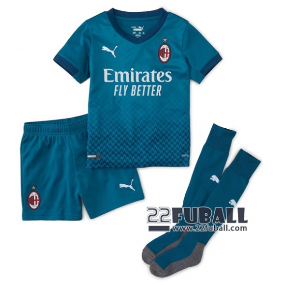 22Fuball: AC Mailand Ausweichtrikot Kinder 2020-2021