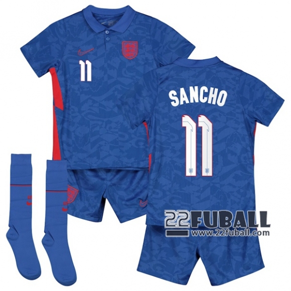 22Fuball: England Auswärtstrikot Kinder (Sancho #11) Em 2020 2021