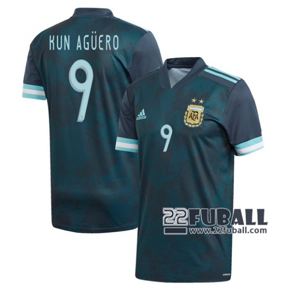 22Fuball: Argentinien Auswärtstrikot Herren (Sergio Agüero #9) 2020-2021