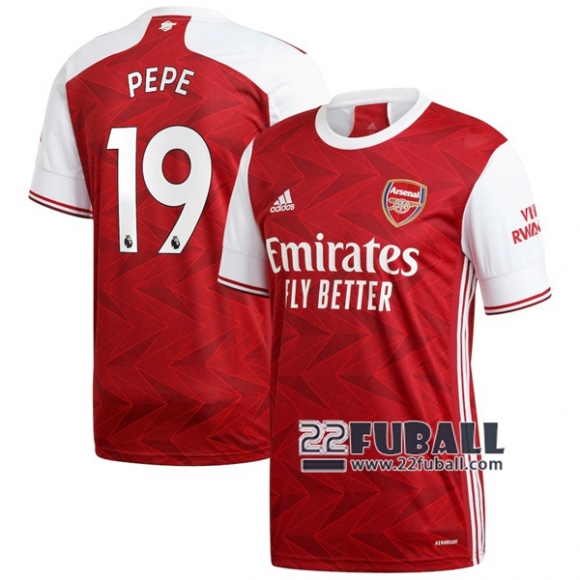 22Fuball: Arsenal Heimtrikot Herren (Pepe #19) 2020-2021