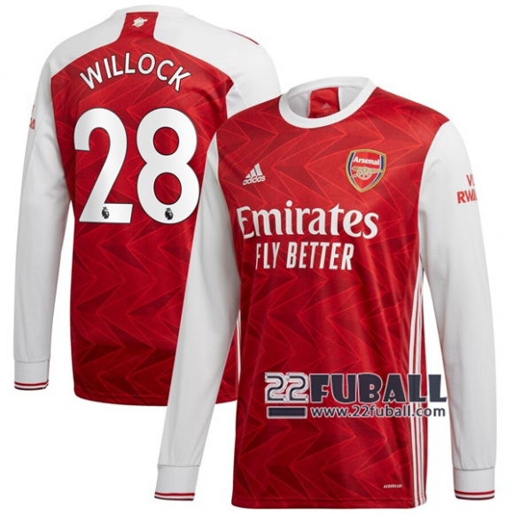 22Fuball: Arsenal Langarm Heimtrikot Herren (Willock #28) 2020-2021