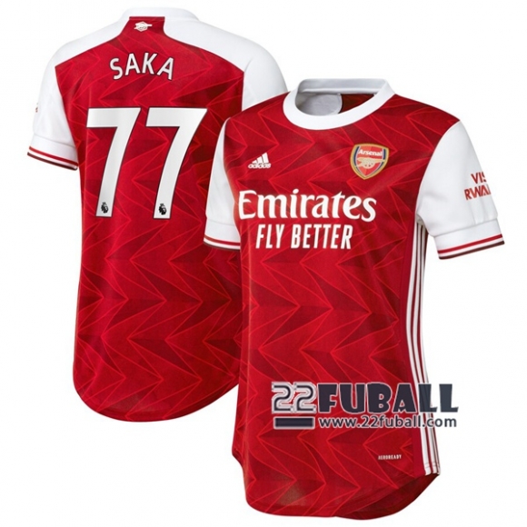 22Fuball: Arsenal Heimtrikot Damen (Saka #77) 2020-2021