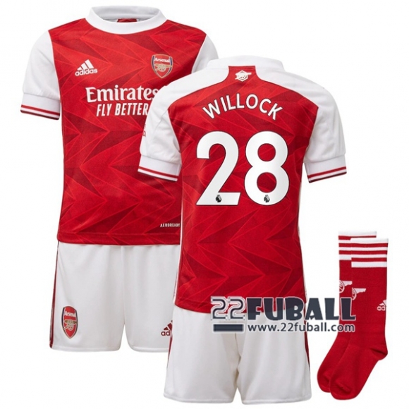 22Fuball: Arsenal Heimtrikot Kinder (Willock #28) 2020-2021