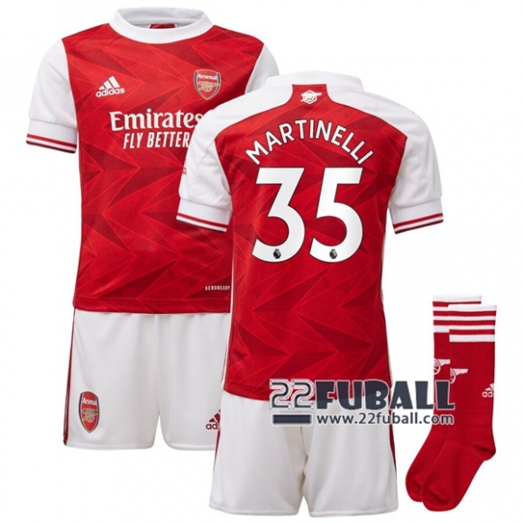 22Fuball: Arsenal Heimtrikot Kinder (Martinelli #35) 2020-2021