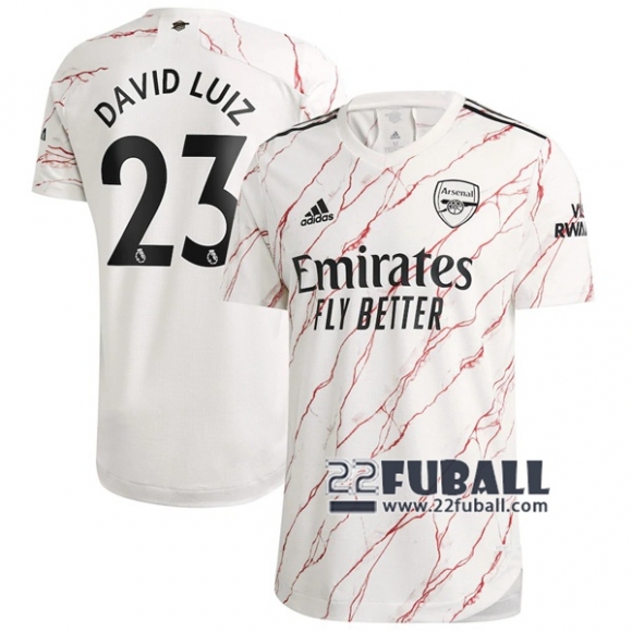 22Fuball: Arsenal Auswärtstrikot Herren (David Luiz #23) 2020-2021