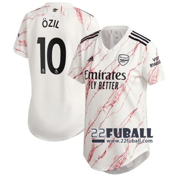 22Fuball: Arsenal Auswärtstrikot Damen (Özil #10) 2020-2021