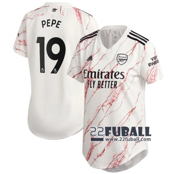 22Fuball: Arsenal Auswärtstrikot Damen (Pepe #19) 2020-2021