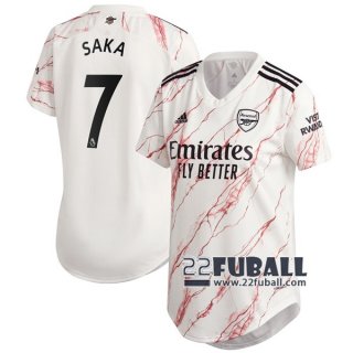 22Fuball: Arsenal Auswärtstrikot Damen (Saka #7) 2020-2021