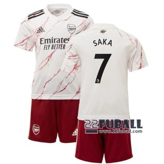 22Fuball: Arsenal Auswärtstrikot Kinder (Saka #7) 2020-2021