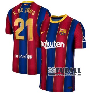 22Fuball: FC Barcelona Heimtrikot Herren (Frenkie De Jong #21) 2020-2021