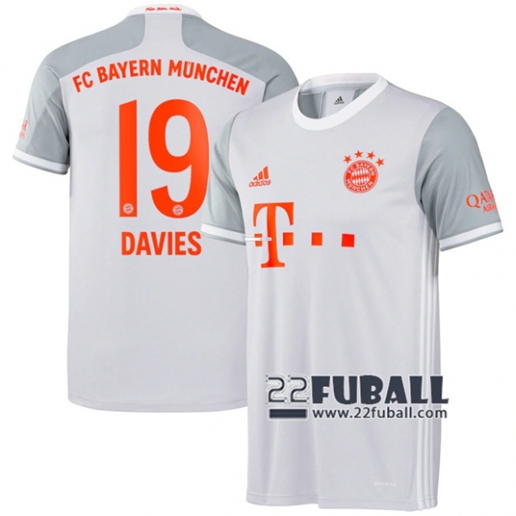 22Fuball: Bayern München Auswärtstrikot Herren (Alphonso Davies #19) 2020-2021