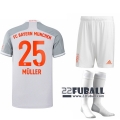 22Fuball: Bayern München Auswärtstrikot Kinder (Thomas Muller #25) 2020-2021