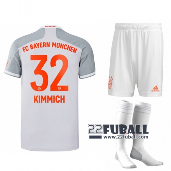 22Fuball: Bayern München Auswärtstrikot Kinder (Joshua Kimmich #32) 2020-2021