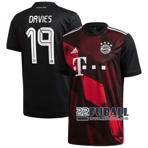 22Fuball: Bayern München Ausweichtrikot Herren (Alphonso Davies #19) 2020-2021