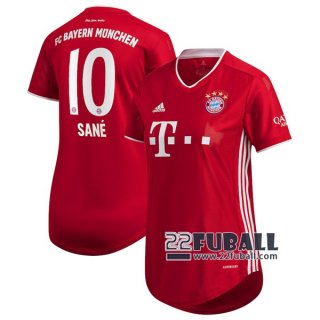 22Fuball: Bayern München Heimtrikot Damen (Leroy Sané #10) 2020-2021