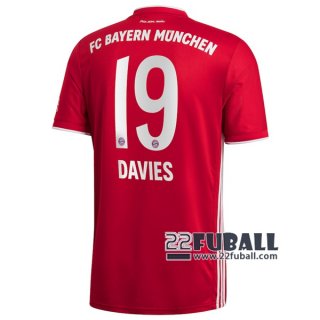 22Fuball: Bayern München Heimtrikot Kinder (Alphonso Davies #19) 2020-2021