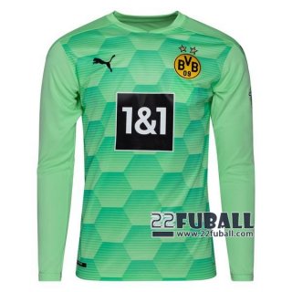 22Fuball: Borussia Dortmund Langarm Torwarttrikot Herren Grün 2020-2021