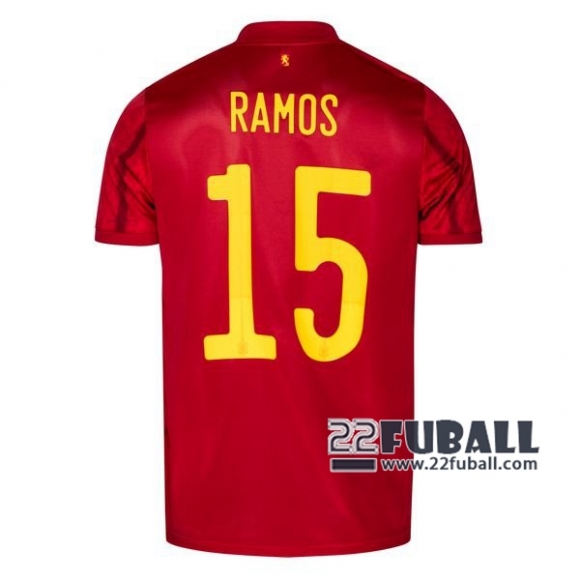 22Fuball: Spanien Heimtrikot Herren (Ramos #15) Em 2020 2021