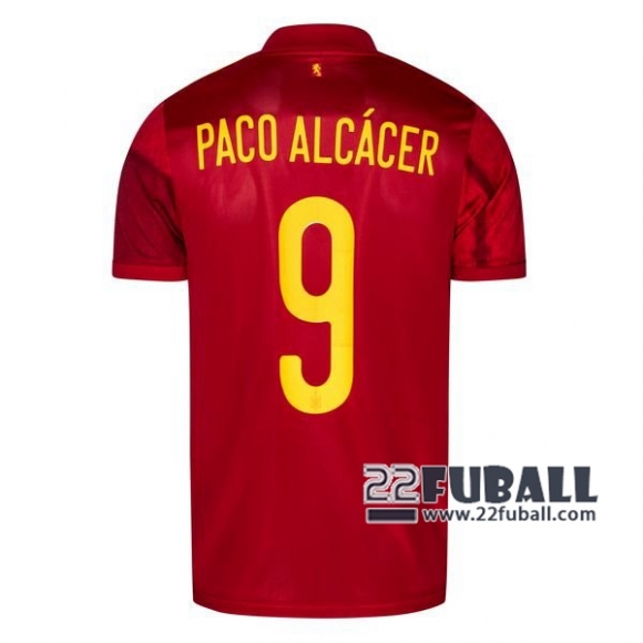 22Fuball: Spanien Heimtrikot Herren (Paco Alcacer #9) Em 2020 2021