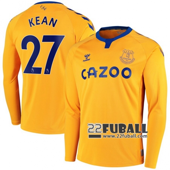 22Fuball: Everton Langarm Auswärtstrikot Herren (Kean #27) 2020-2021