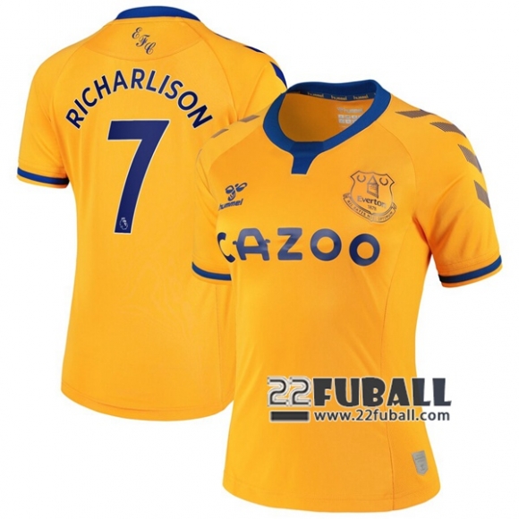 22Fuball: Everton Auswärtstrikot Damen (Richarlison #7) 2020-2021