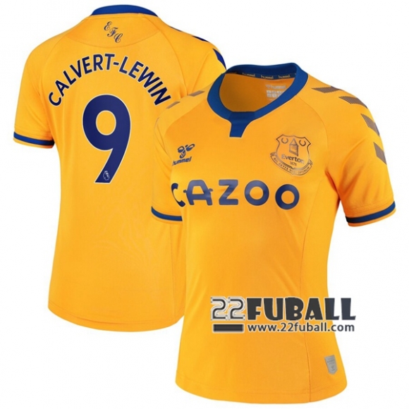 22Fuball: Everton Auswärtstrikot Damen (Calvert-Lewin #9) 2020-2021