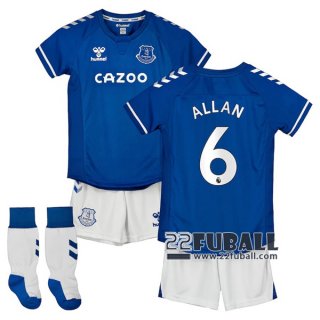 22Fuball: Everton Heimtrikot Kinder (Allan #6) 2020-2021