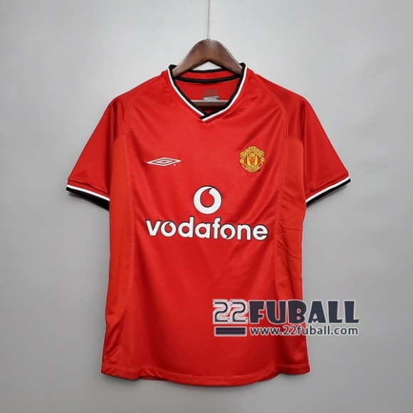 22Fuball: Manchester United Retro Heimtrikot Herren 00-01