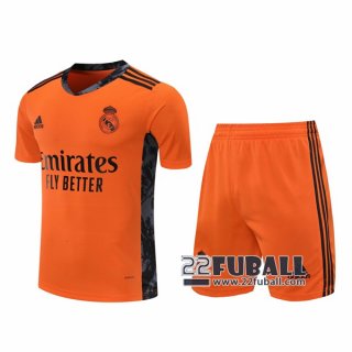 22Fuball: Real Madrid Torwarttrikot Herren Orange 2020-2021